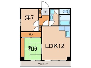 寺尾台キャッスル（５０７）の物件間取画像